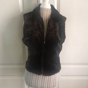 Faux fur vest